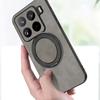 For Honor 600 Pro Magsafe Magnetic Rotating Bracket Phone Case For Honor 600 Pro Sheepskin Leather Matte Shockproof Cover Bumper