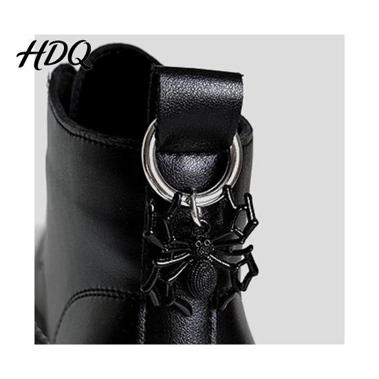 Hot Girl Style Accessories Halloween Shoes Charms Buckle Skull/Spider/Butterfly Shape Punk Rock Shoe Decor Aesthetic Pendants for Personalized