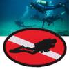 Scuba Diving Dive Flag Embroidered Patches Flag Iron On Diving Flag Patches Embroidered Diver Badge