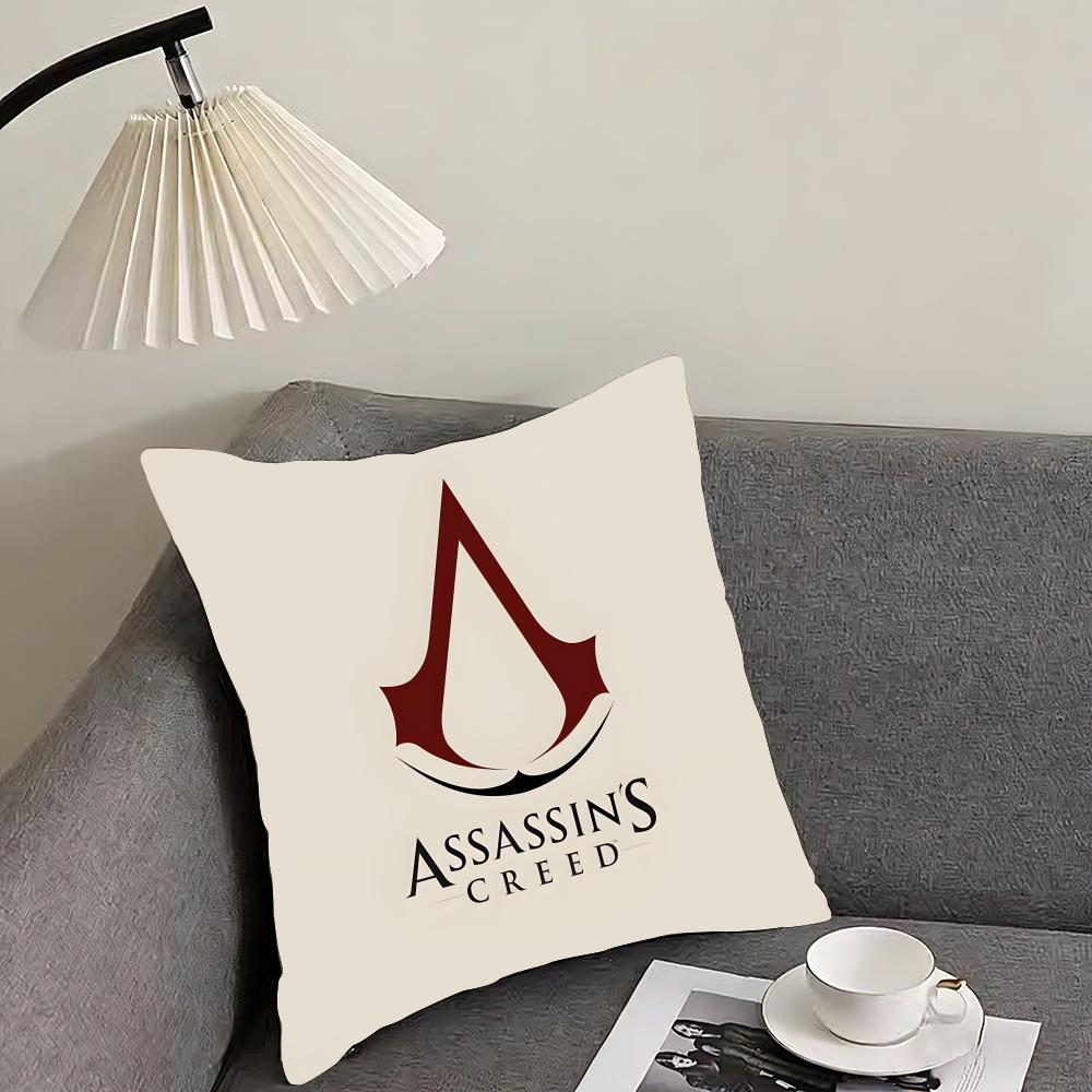 AAssassins CreedD Game Cushion Cover Pillowcase Ultra Soft Skin Friendly Fabric Cloud Like Comfort Concealed Zipper
