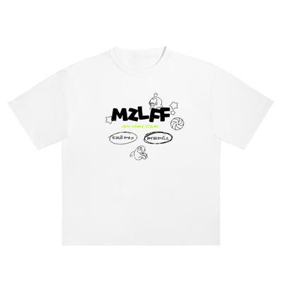 2025 Neues Herren-T-Shirt Streetwear Cartoon MZLFF Print Harajuku Hip Hop Koreanisch Kurzarm Y2k Oberteile Baumwolle Grafik Kleidung Goth