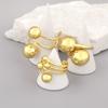 Nidin Classic New Design Spherical Multilayer Open Rings Adjustable For Female Male Hip-Hop Style Finger Jewelry Gift Wholesale