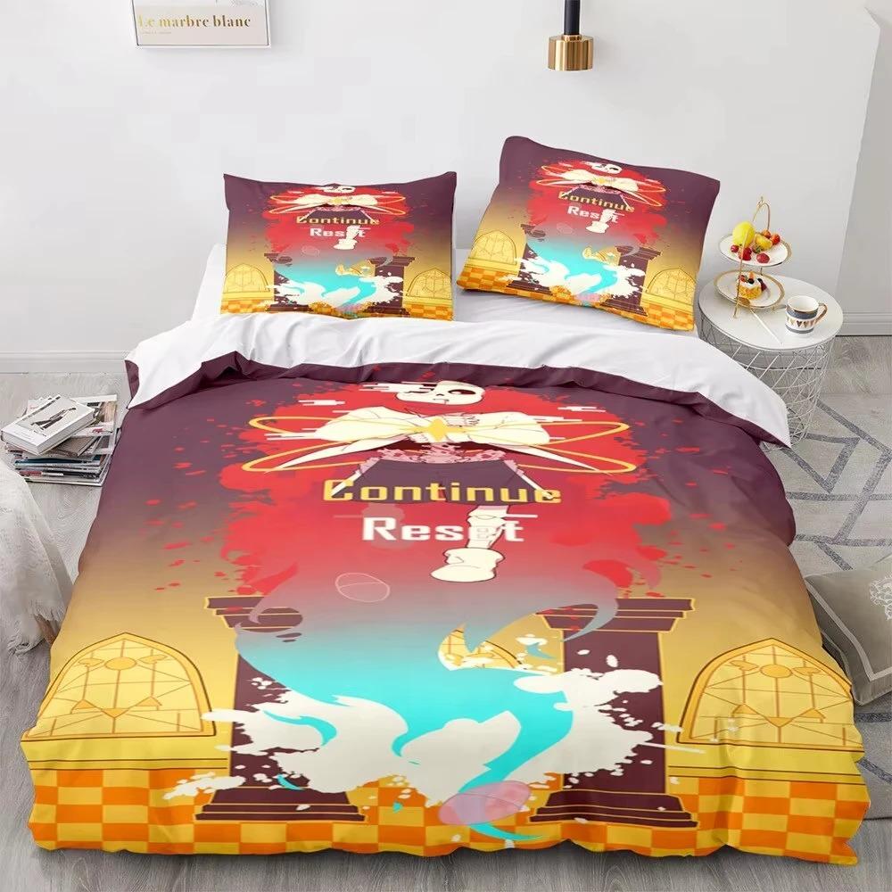 3d Print Game Undertale Frisk Sans Bedding Set Boys Girls Twin Queen Size Duvet Cover Pillowcase Bed Kids Adult Home Textiles