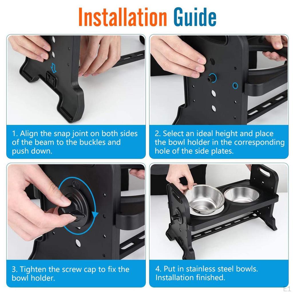 Tigelas Elevadas para Animais de Estimação com Comedouro e Bebedouro de Aço Inoxidável, Proporcionando Uma Vida Alimentar Saudável