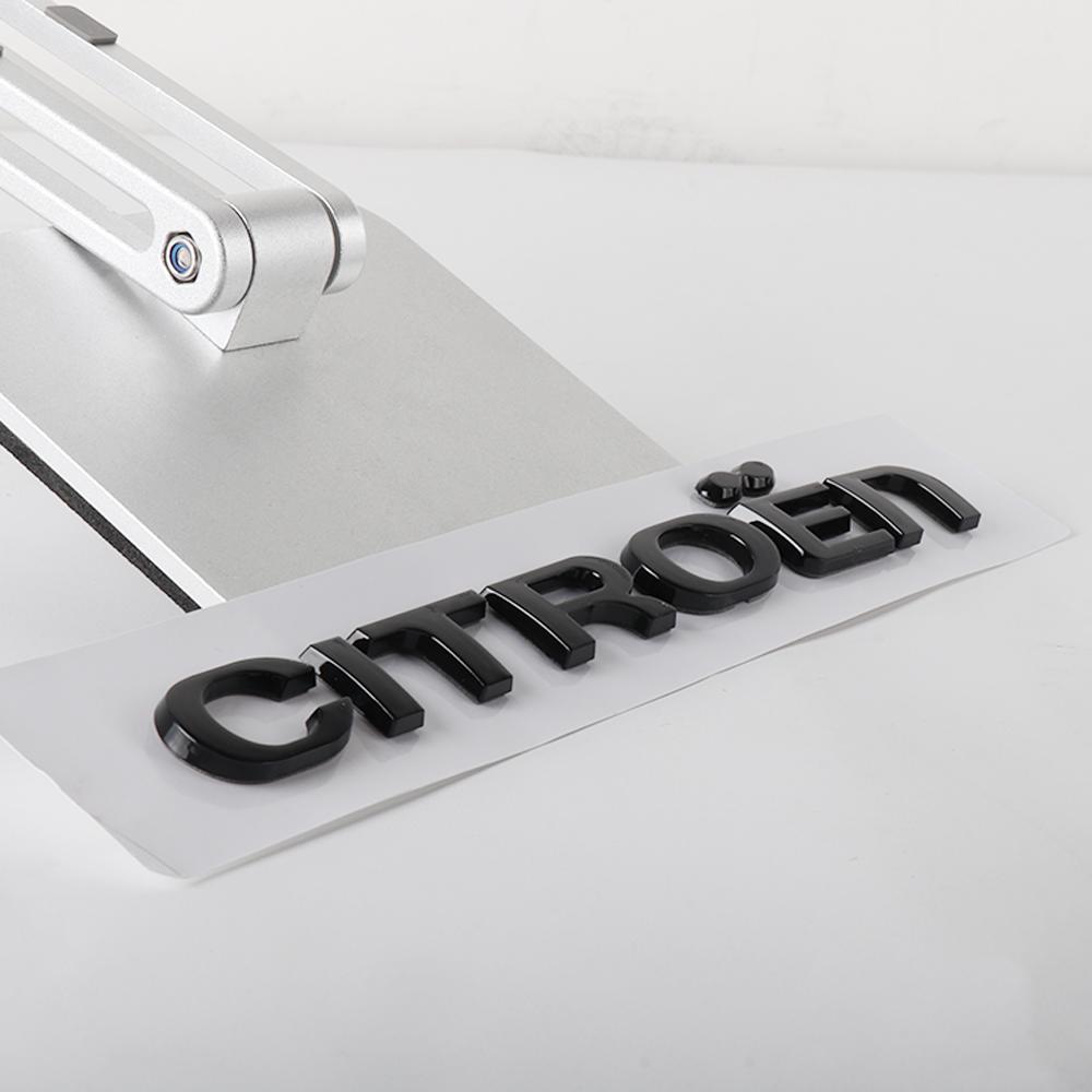 1 PZ Emblema Lettere Auto in ABS Adesivo Logo Baule Posteriore Per Citroen C4 C3 C5 C1 DS3 DS5 DS4 Jumper Berlingo Numero Accessori Auto