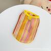 Compilation of Hollow Vest Spring and Summer New Pet Dog Dog Cat Clothes Anti-hair Loss Rainbow Ethnic Wind Breathable Than Bear