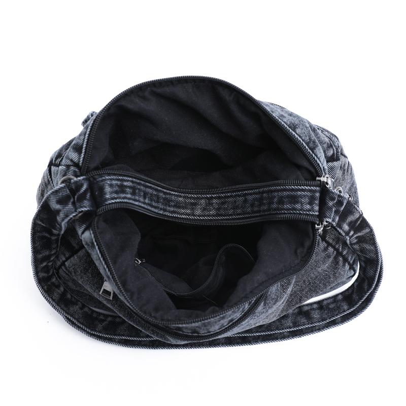 Denim Multi-Layer Small Square Bag Women's Shoulder Crossbody Bag