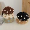 Polka Dot Wool Beret Round Shape Knitted Beret Fashion Kids Beret Autumn Winter