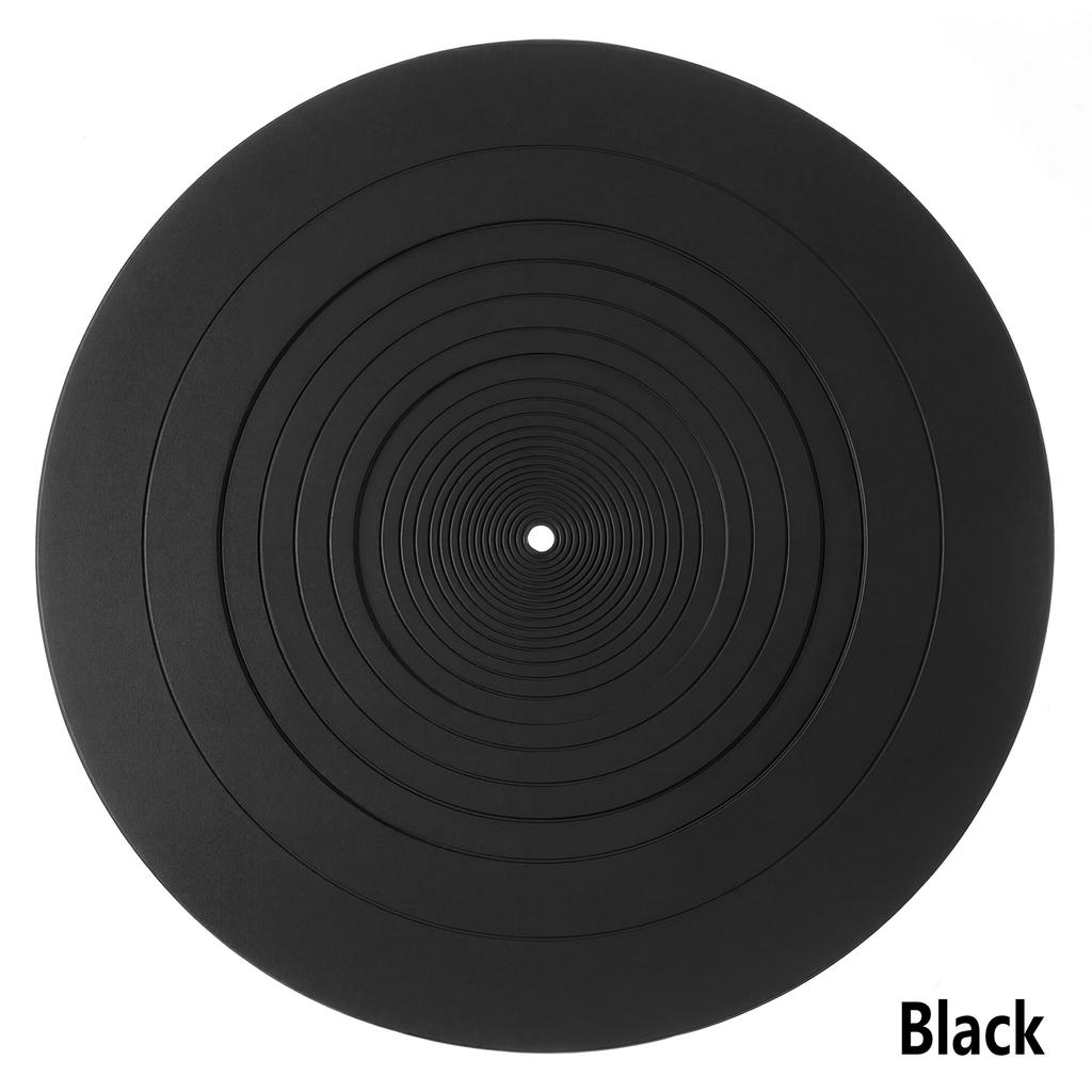 12-Zoll Vinyl-LP-Plattenspieler Rutschfestes Pad Gummi Silikon Plattenspieler Rekorder Stoßfest und Geräuschreduzierung 3 mm Dick