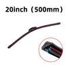J/U Hook General Purpose Car Wiper Silent Car Front Windshield Wiper Soft Double Rubber Strip Windshield Wiper 18"20"22"24"26"