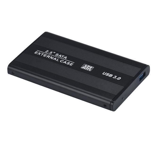 USB 3.0 2.5 pouces SATA Disque dur externe boîte de boîtier mobile disque HD Boîtier noir