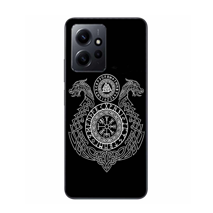 Nordic Norse Phone Case For Redmi Note 14 15 Pro 5G 13 12 Pro Plus 11 11T 11E 11S 10 Pro 10S 9 9S Cover Cell Clear TPU Capa Comp