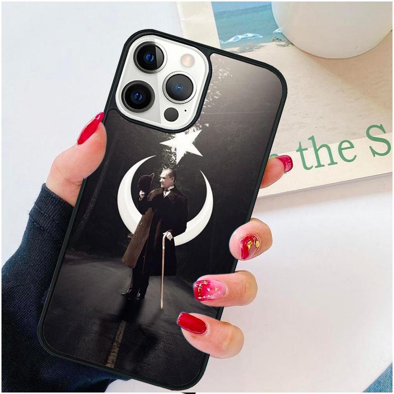 

Mustafa Kemal Atatürk Signature Phone Case For iPhone 17 Air 16 16e 15 14 plus 11 12 13 Pro max Soft Shell Cover coque iPhone 17
