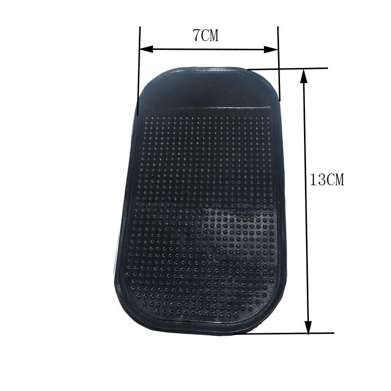 1 szt. Czarna mata antypoślizgowa na telefon komórkowy na konsolę środkową samochodu, pojemnik na perfumy, silikonowe akcesoria dekoracyjne do samochodu