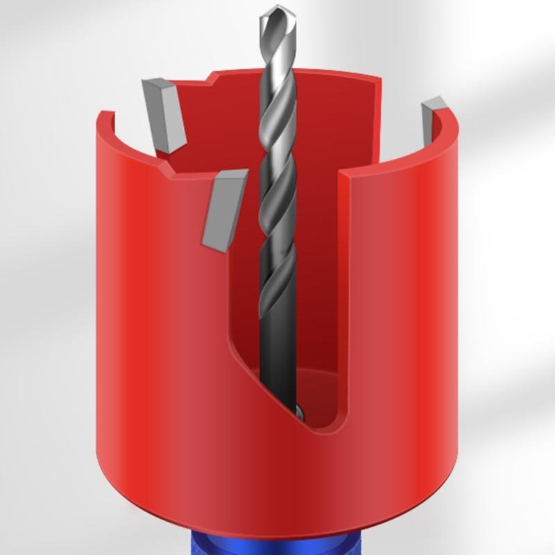 Hexagonal Handle Quick Release Hole Saw Mandrel Drill Bit For Precisions Drilling With Universal Drill Compatibility