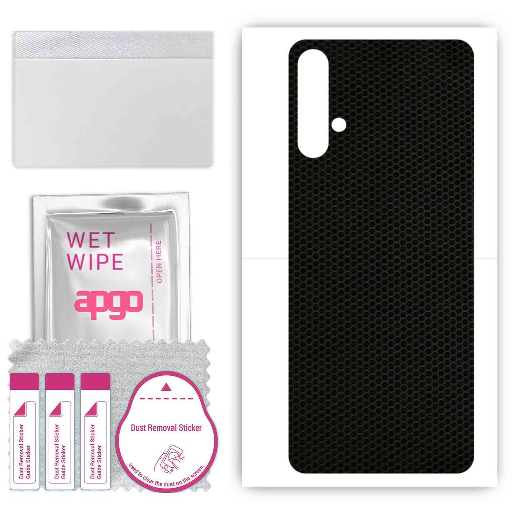apgo Sticker protector de piele pentru spate compatibil cu Huawei nova 5, Folie wrap, Folie, Vinil - Model Matrix