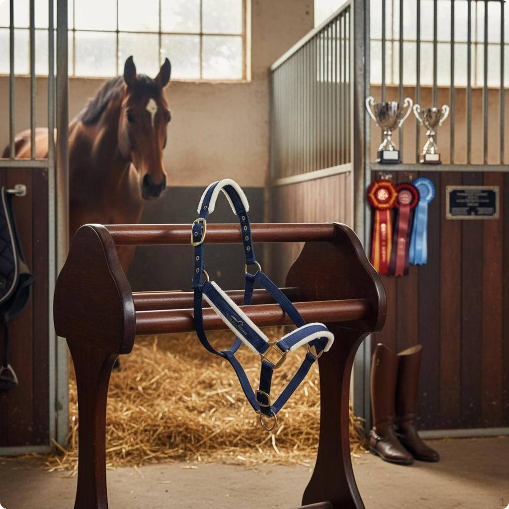 Padded Horse Halter AntiRub Equine Prevents Rubs Headcollar for Leading, Training,