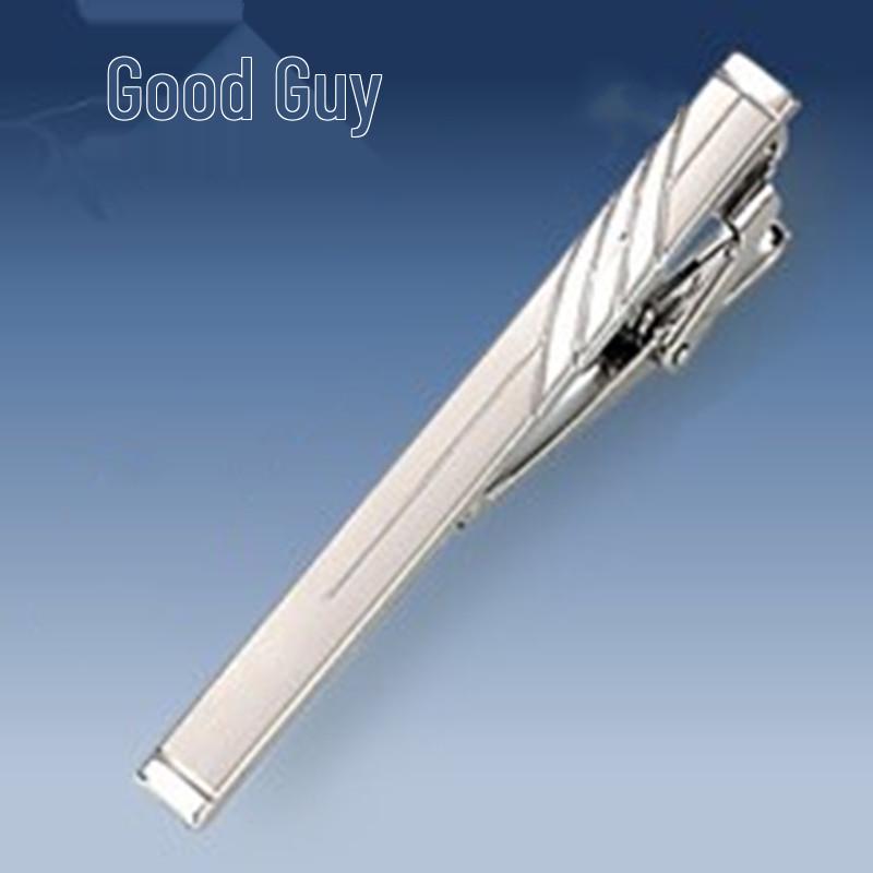 Men's Geometric Frosted Tie Clip - Stylish & Personalized Business Accessory