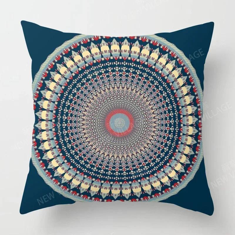 

Осенний Домашний Декор Осенний Декор Гостиной Наволочка для Декоративной Подушки Диван Бохо Наволочка Мандала 66x66cm