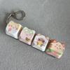 Finger-Tip Pressing Button Cat Fidget Clicker Keychain 4-Key Keycap Keychain  Bag Charm