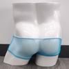 Men's Underwear Mesh Transparent Flat Corner Pants Low Waist Breathable Thin Four Corner Shorts
