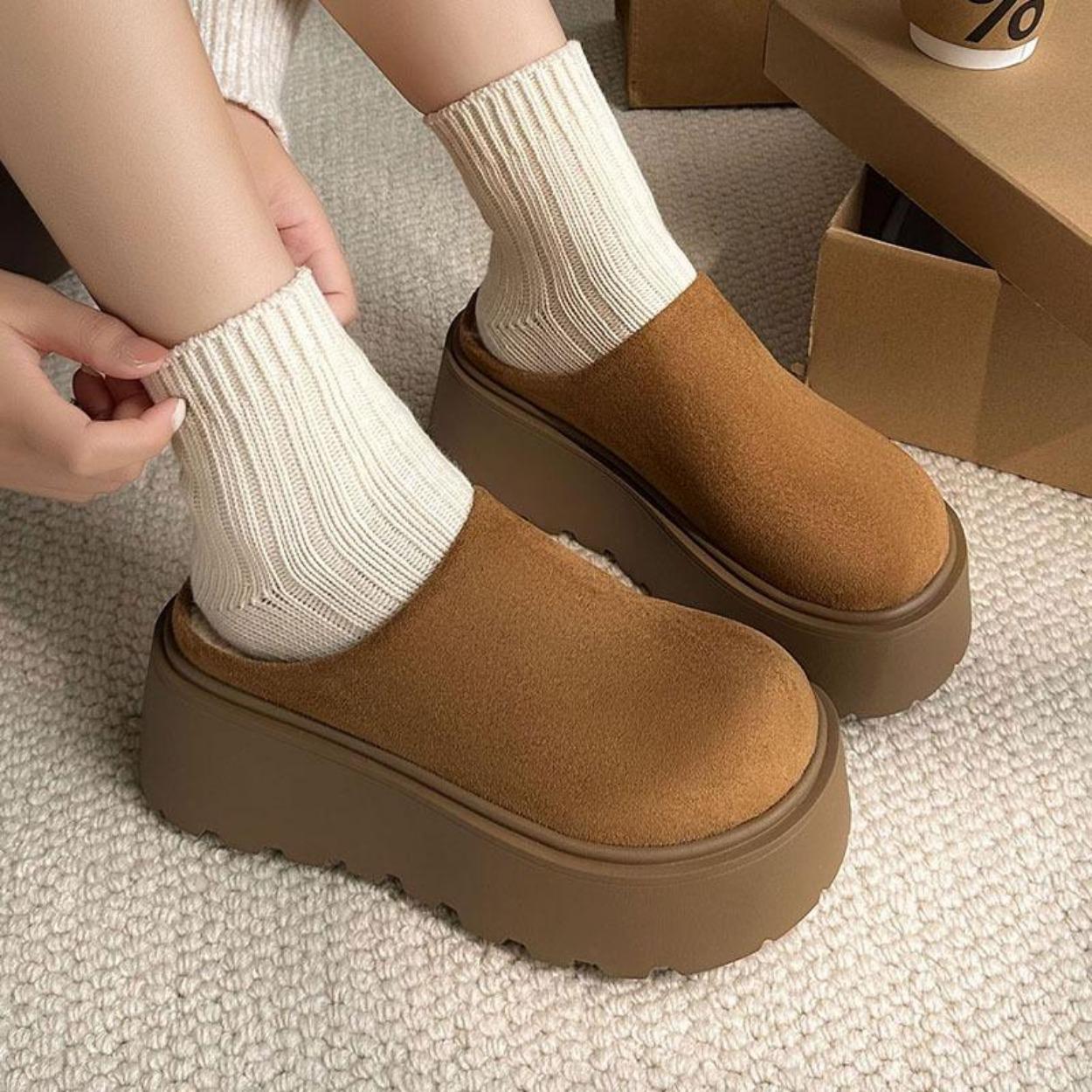 

2024 Лето Повседневная Мода Тренд Хлопковые Тапочки Мужские Женские Толстые Подошвы Увеличить Стиль Ходьбы Обувь Новая Коллекция Осень Зима 35