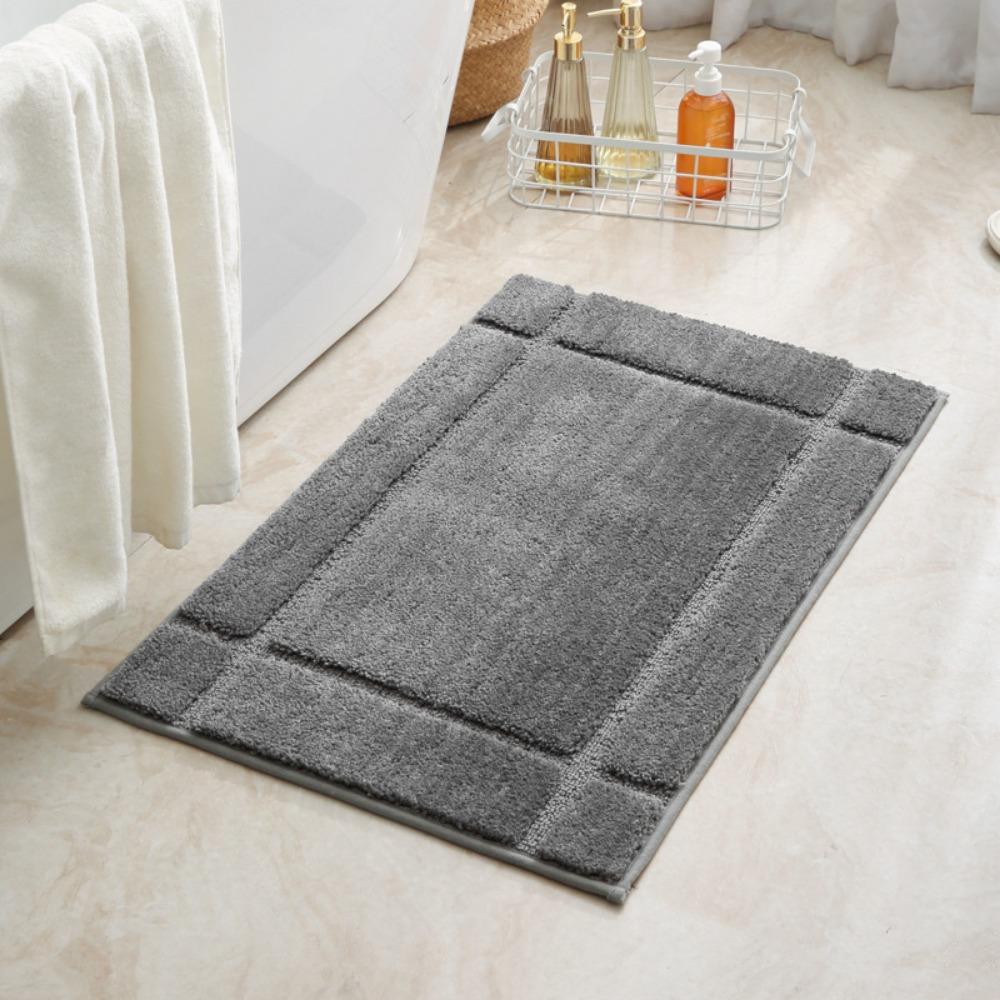 Sponge Bathroom Cashmere Thickening Mat Bath Non-slip Carpets In Wash Basin Bathtub  Floor Rug Shower Room Doormat Memory Foam 3D Pad