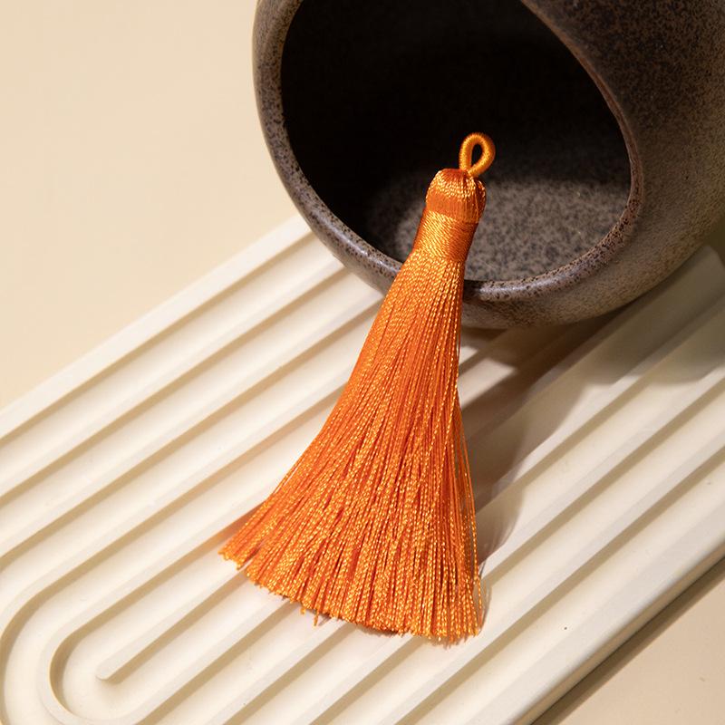 8Cm Pull Circle Fringed Ear Polyester Fringed Antique Hanging Ear Bookmark Sachet Jewelry Accessories Diy Small Pendant