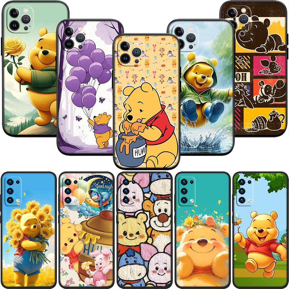 CJ104 Winnie the Pooh Soft Shell Phone Case for Redmi Note 8 9 Pro Max 9S 9T 9C NFC 8T 8A 10A A4