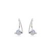 Niche Design Sense Irregular Silver Bead Ear Buckle, Light Luxury High-End Sense Fashion Temperament Earrings