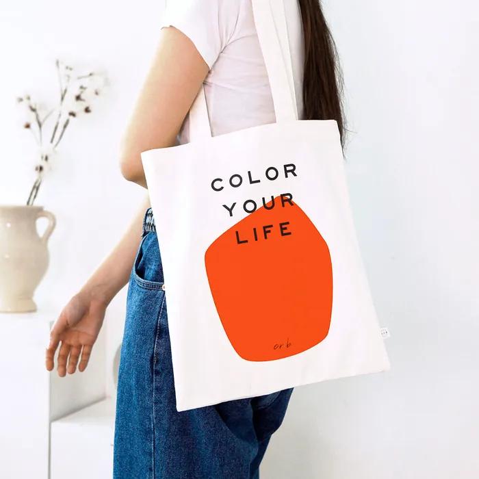 COLOR YOUR LIFE BAG_ORANGE PRINT