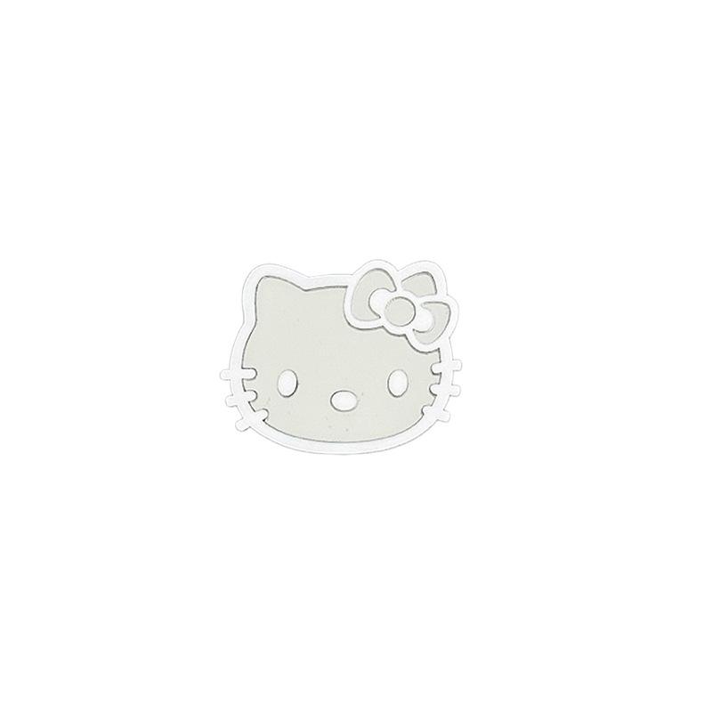 Color Lines Kt Cat Mirror Mobile Phone Airbag Bracket Back Sticker Retractable Portable Niche Lazy Ring Buckle Women'S Model