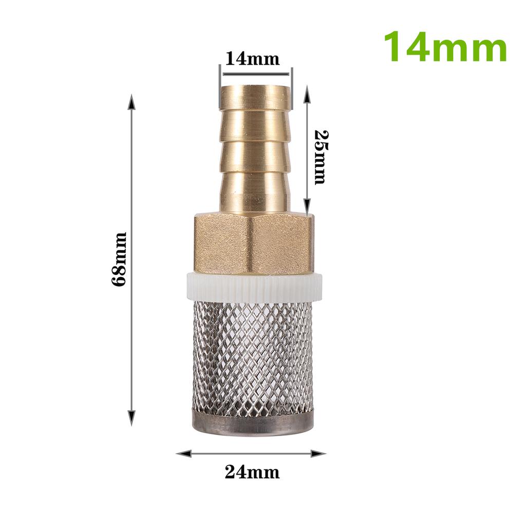 1/2" Thread Stainless Steel Mesh Hose Micro-filter Kit 4mm-20mm Garden Irrigation Car Wash Aquarium Fish Tank Water Filters 5Pcs