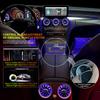 For Mercedes Benz W205 X253 GLC 15-18 3 Color Turbine Vents Ambient Light 4D Rotating Tweeter Speaker Lamp LHD Copilot LED Strip