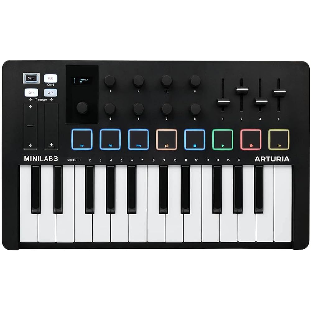 ARTURIA MIDI keyboard controller MiniLab 3 BK black