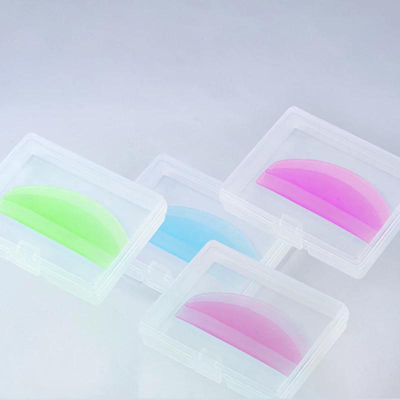 3D 1Pair Ultra Thin Silicone Eyelash Perm Pads Lashes Rods Shield Lifting Eyelash Curler Accessories Applicator Makeup Tool