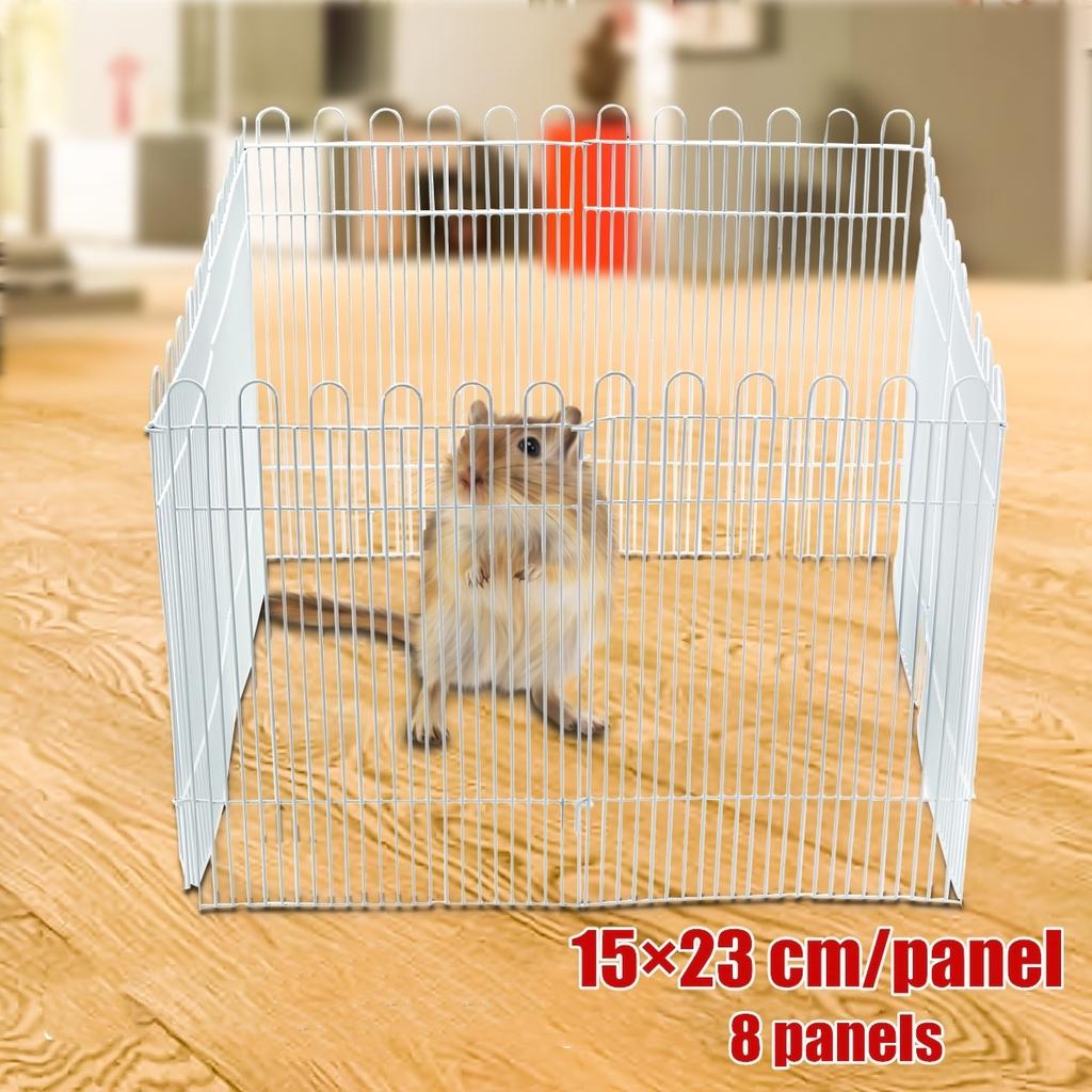 15x23cm Panels Mini Folding Pet Animals Playpen Hamster Metal Fence Cage  Puppy Dog Exercise House – buy at low prices in the Joom online store