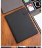 Premium A4 Faux Leather Folder with Magnetic Buckle & Document Clip for Business Meetings