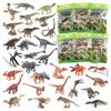 Realistic Jurassic Dinosaur Model Figurines Set Featuring Velociraptor Tyrannosaurus And Triceratops