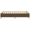Vidaxl Bed Frame Without Mattress, Dark Brown, 120X200 Cm, With Fabric