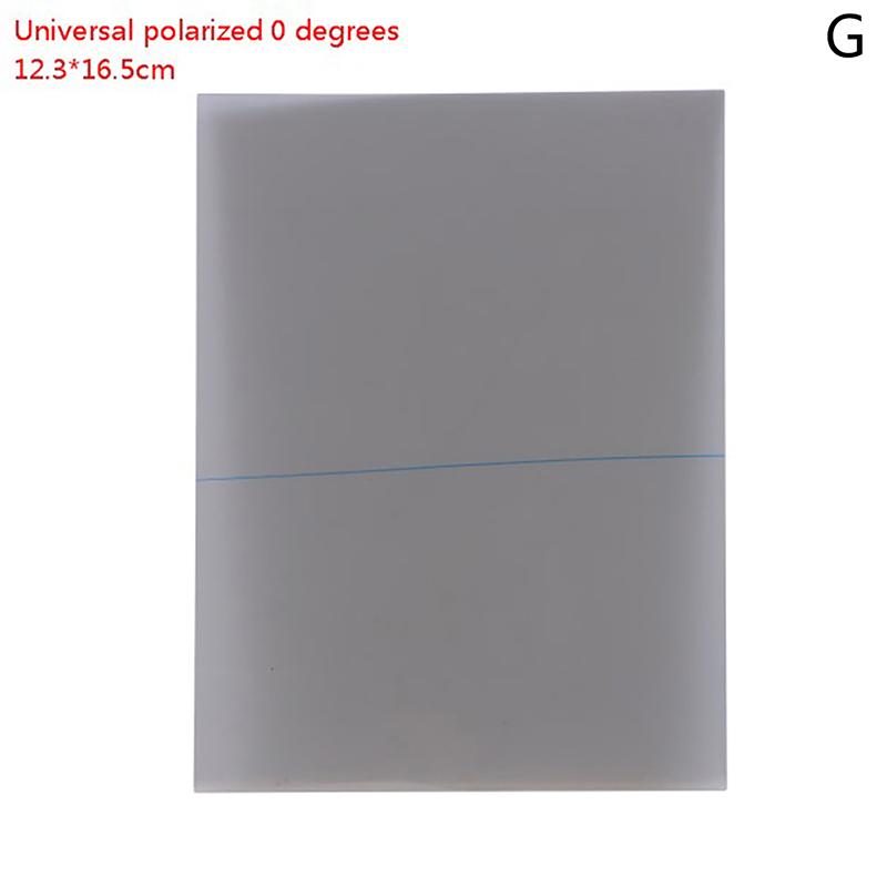 Verschiedene Größen Polarisationsfolie Polarisator Uhr Multimeter Rechner LCD-Display Reparatur Polarisation 0 Grad/90 Grad