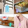 8 PCS Plastic Key Tags With Rings And Tags Lined Blank Paper Key Tags 8 Colors For Women Men Jewelry Accessories