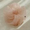 Silver Dot Organza Scrunchie [Pink]