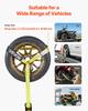 VEVOR Wheel Chock Tie-Down Kit, Tire-Style Motorcycle Tie-Down System, Car Tie Down Kit with Flat Hook