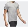 Adidas T Shirts Men's Shade 3 Gray Crew Neck Moderate Straight Fit CW3443