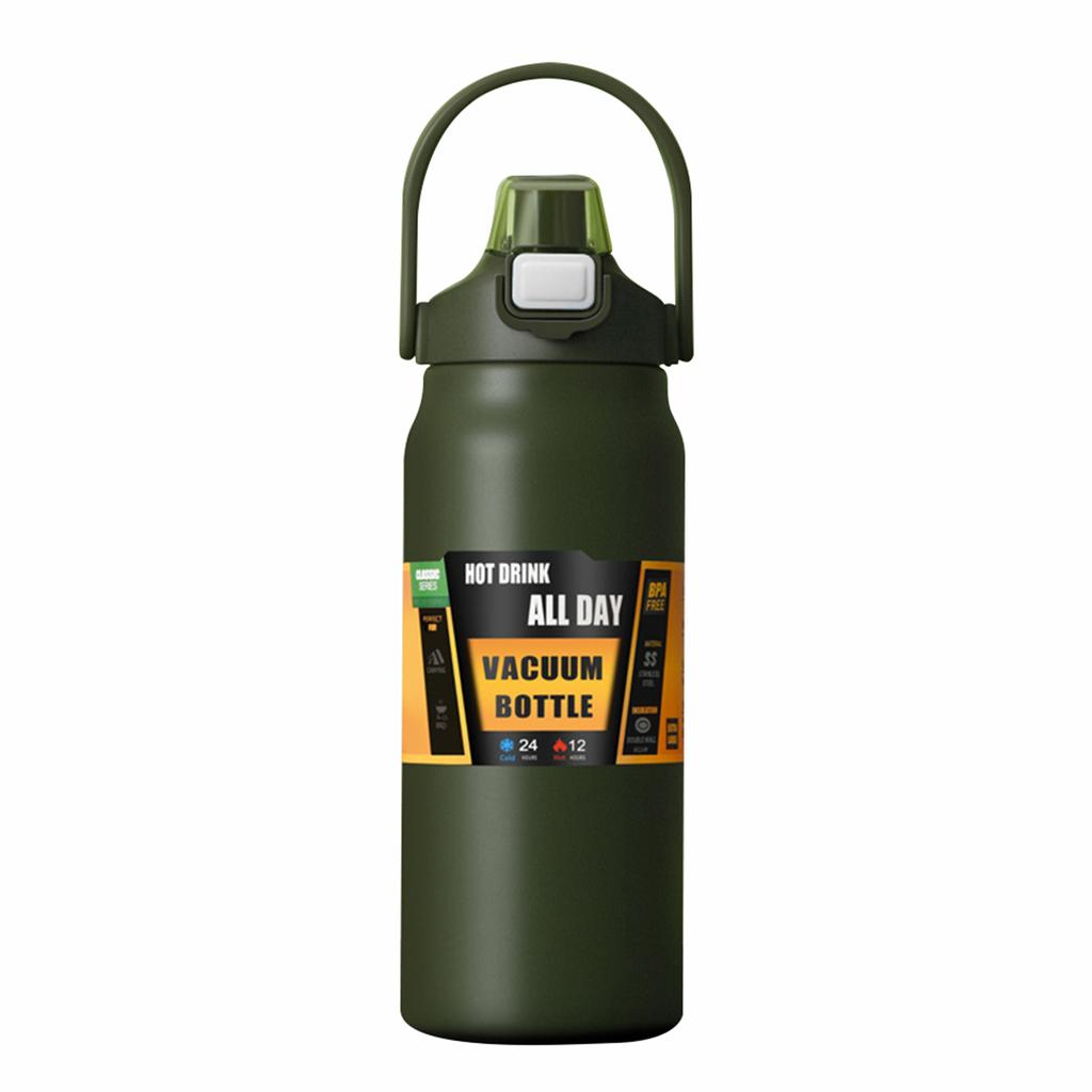 800-1500ML Steel Thermo Bottle Portable Big Cap Insulated Water Bottle Thermo Outdoor Sports Water Vacuum Flask