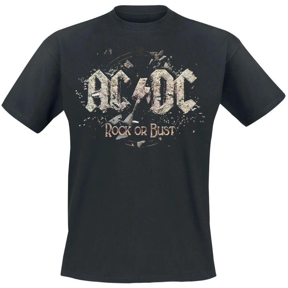 ACDC Clothing Peripheral Pattern Printing Summer Luxury Brand Pure Men's and Women's T-shirt Short Sleeve