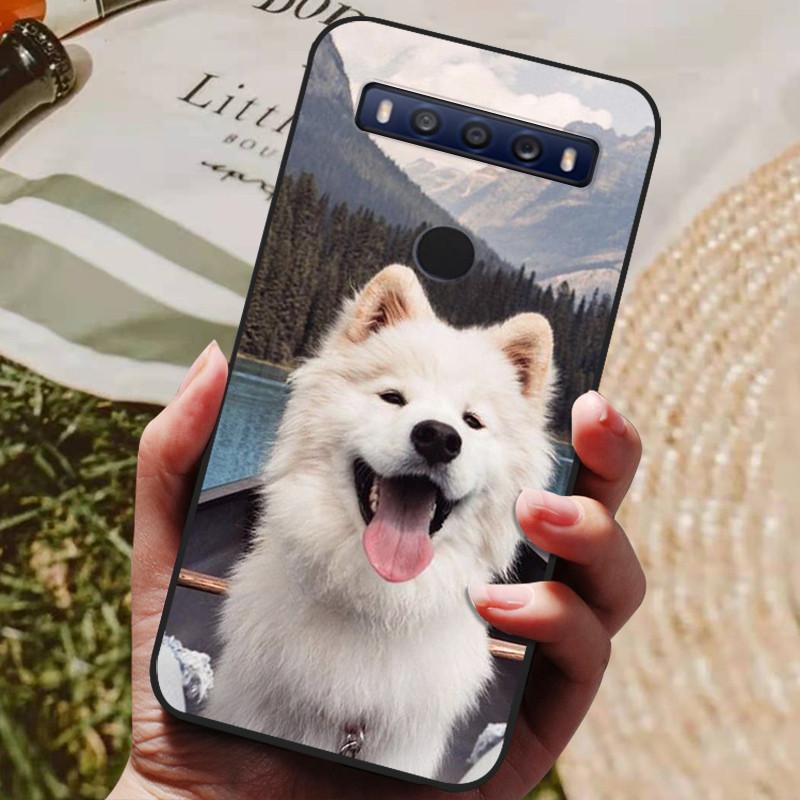 For TCL 10 SE Case Black TPU Silicon Shell For TCL 10SE Phone Cover Tcl 10se Cases T766H T766J T766U T766A Fundas Bumper Marble