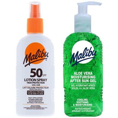 Αδιάβροχο σπρέι SPF50 200ml + τζελ αλόης μετά τον ήλιο 200ml