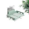 Self Adhesive Wall Mounted Soap Dish Holder With Drainage No Drilling For Bathroom Kitchen Sink